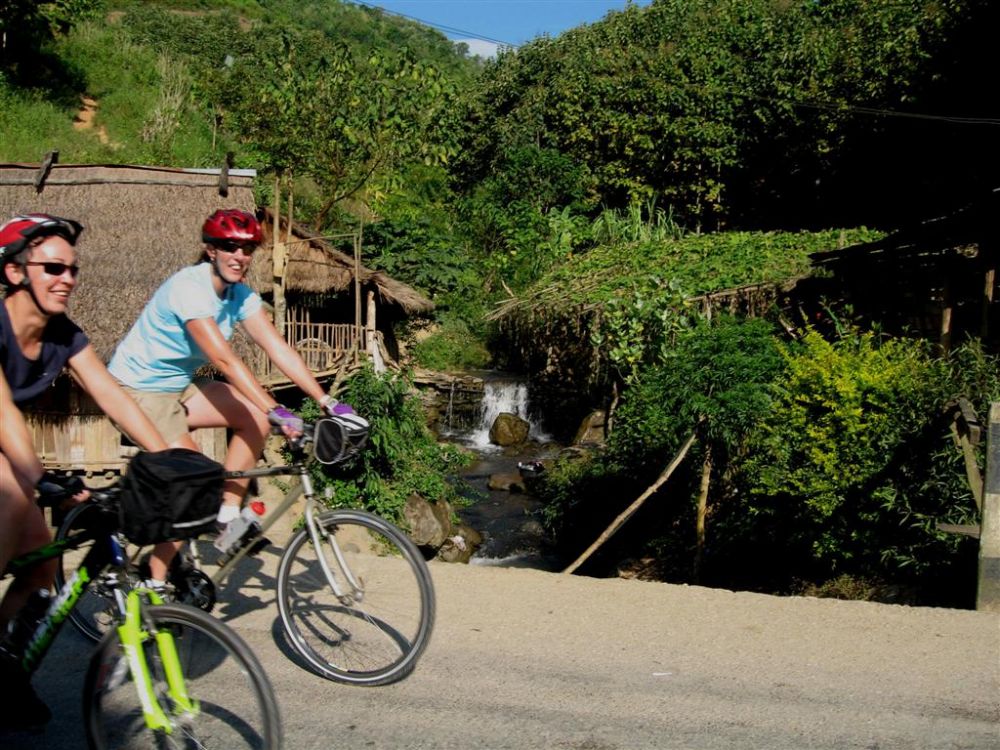 mountain biking Laos