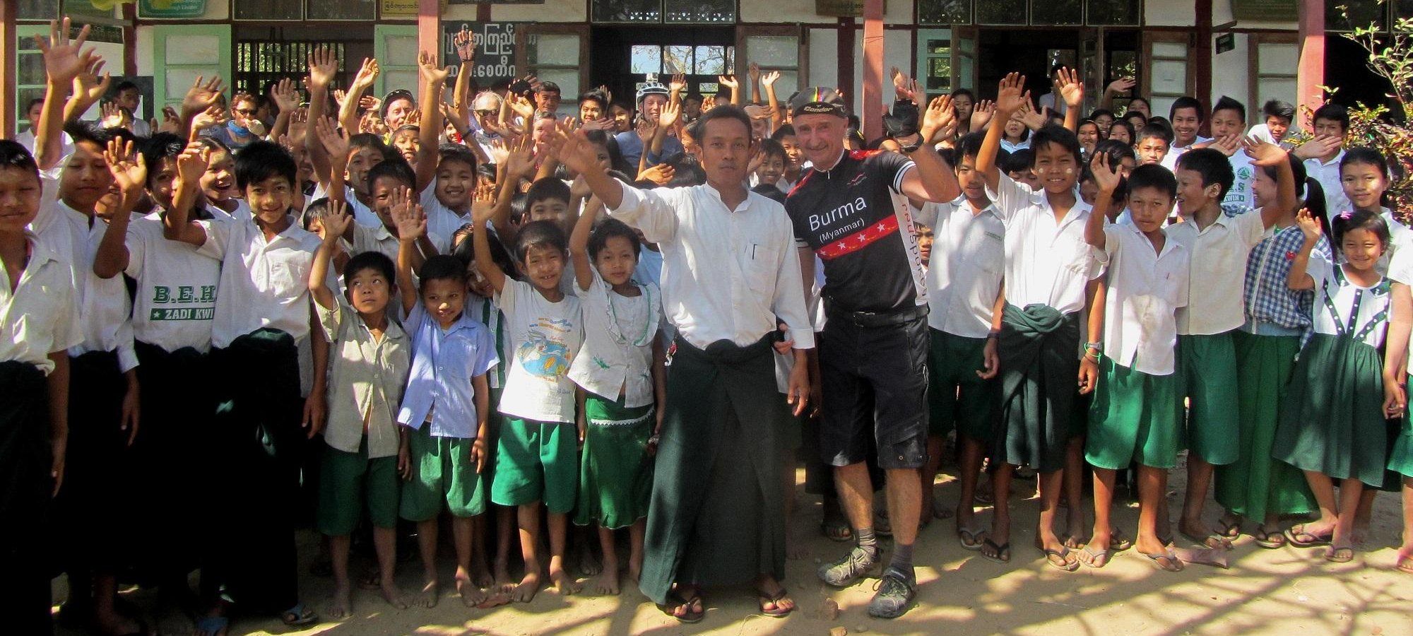 school visit in Burma