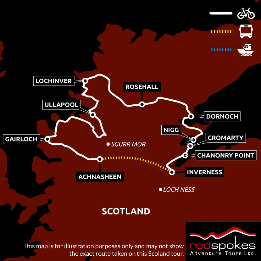Example route for this Self-Guided cycling holiday