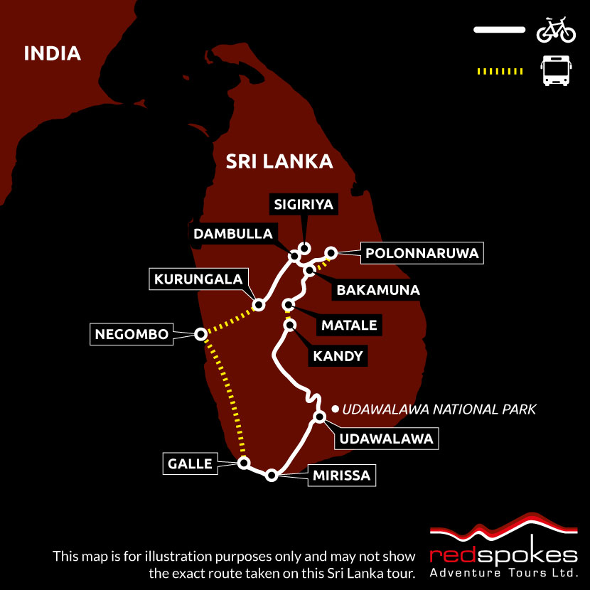 Example route for this e-bike tours cycling holiday