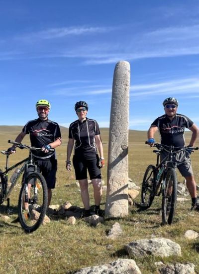 Katja Stille Cycling on the  tour with redspokes