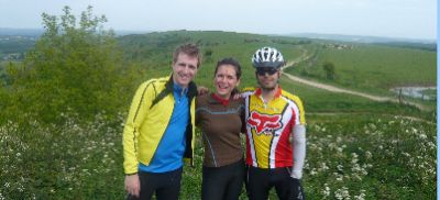 Maria Mellinas-Gomez Cycling on the  tour with redspokes